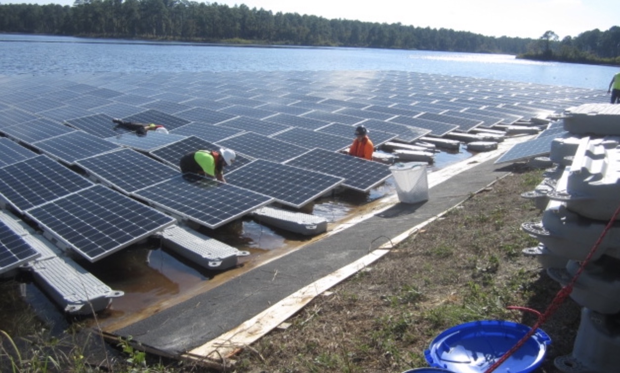 North American Clean Energy Largest Floating Solar Power Plant in the